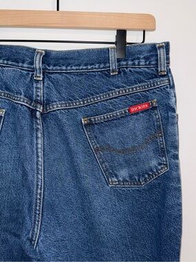 Dickies Men’s Relaxed Blue Denim Jeans with Red Tab